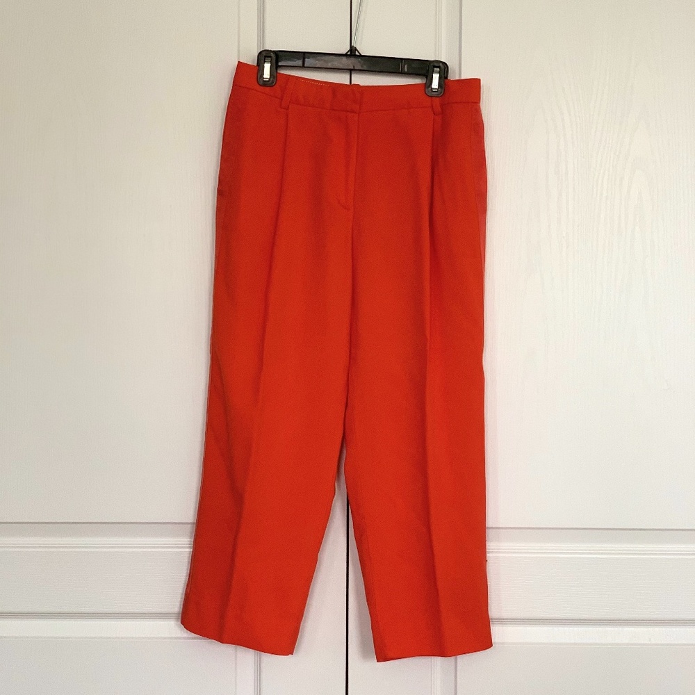 Bold Red Loose Fit Trousers